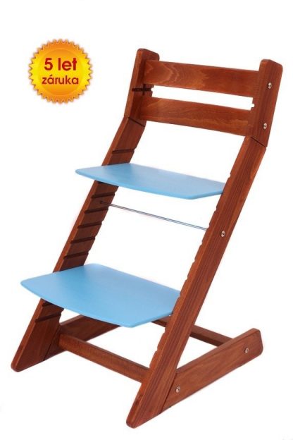 Rostoucí židle Mony - třešeň / modrá