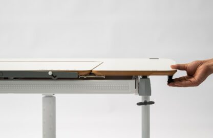 Rostoucí psací stůl Roland V - bílý ovládání