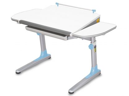 Rostoucí stůl Profi 3 - bílý + modré plasty - Image 2