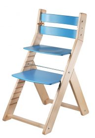 Židle Sandy natur / modrá