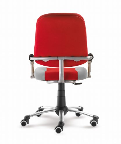 Židle Freaky Sport aquaclean červeno šedá zadní pohled