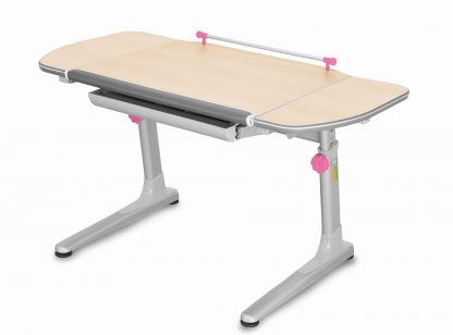 Rostoucí stůl Mayer Profi 3 5v1 javor / stříbrný s růžovými prvky