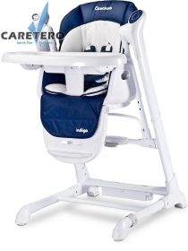 Dětská jídelní židlička 2v1 Caretero Indigo navy