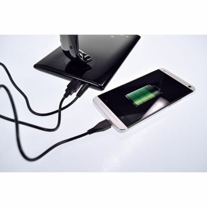 Solight LED stolní lampička stmívatelná, 12W, volba teploty světla, USB, bílý lesk - Image 6