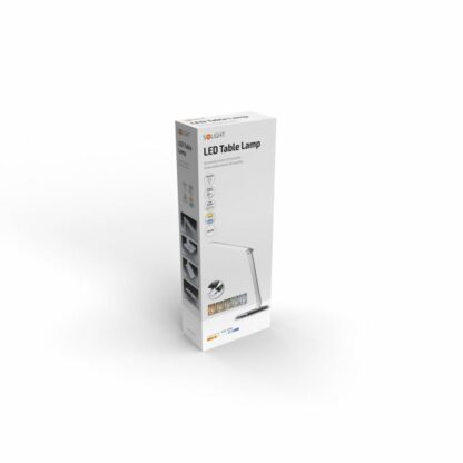 Solight LED stolní lampička stmívatelná, 12W, volba teploty světla, USB, bílý lesk - Image 9