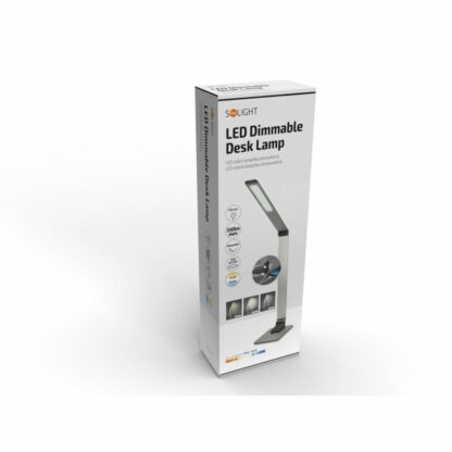 Solight LED stolní lampička stmívatelná, 11W,  změna chromatičnosti, broušený hliník, stříbrná - Image 10