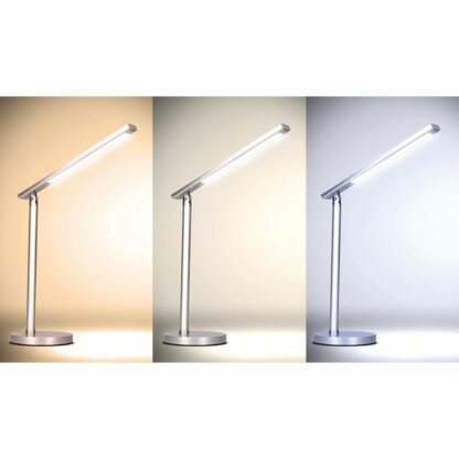 Solight LED stolní lampička, 7W, stmívatelná, změna chromatičnosti, stříbrná barva - Image 6