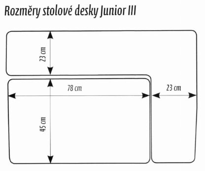Dělení desky stolu Amadeus Junior III