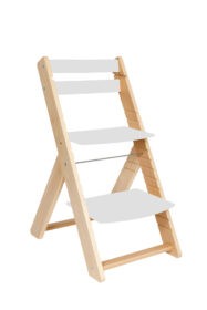 Rostoucí židle Vendy - natur lak / bílá