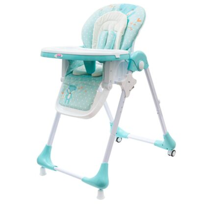 Jídelní židlička NEW BABY Minty Fox - ekokůže a vložka pro miminka - detail 1