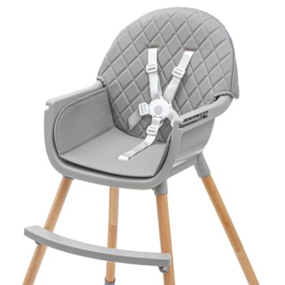 Jídelní židlička Baby Mix Freja wooden dark grey - detail 1