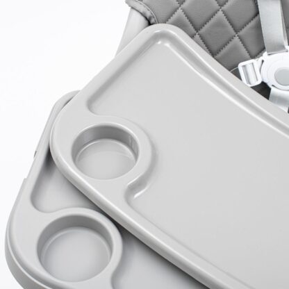 Jídelní židlička Baby Mix Freja wooden dark grey - detail 3