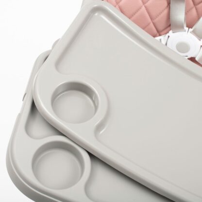 Jídelní židlička Baby Mix Freja wooden dusty pink - detail 4