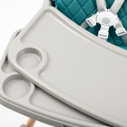 Jídelní židlička Baby Mix Freja wooden dusty green - detail 3
