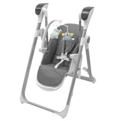 Dětská jídelní židlička 2v1 SMART New Baby grey - detail 2