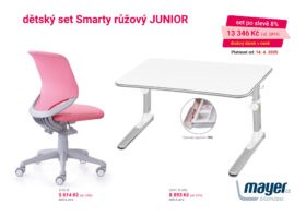 Dětský set Mayer židle Smarty růžová - stůl Junior